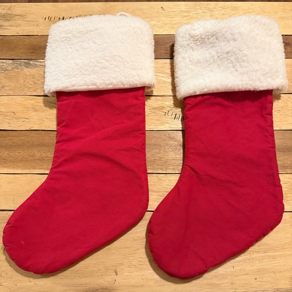 Disney Red Mickey and Minnie Holiday Stockings - Picture 2 of 5